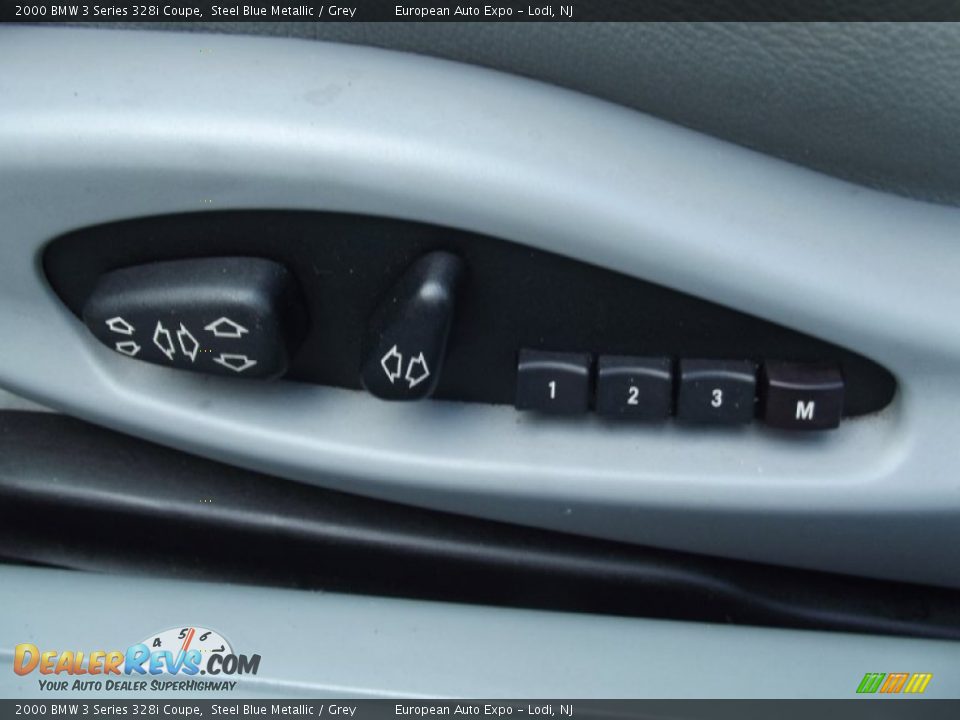 2000 BMW 3 Series 328i Coupe Steel Blue Metallic / Grey Photo #17