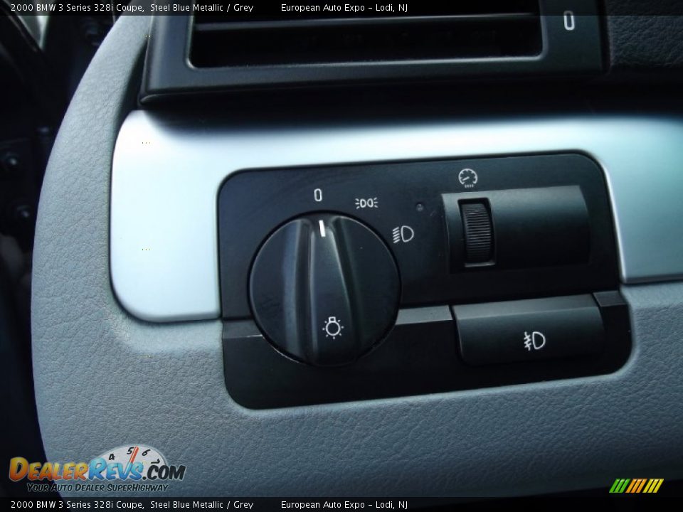 2000 BMW 3 Series 328i Coupe Steel Blue Metallic / Grey Photo #18