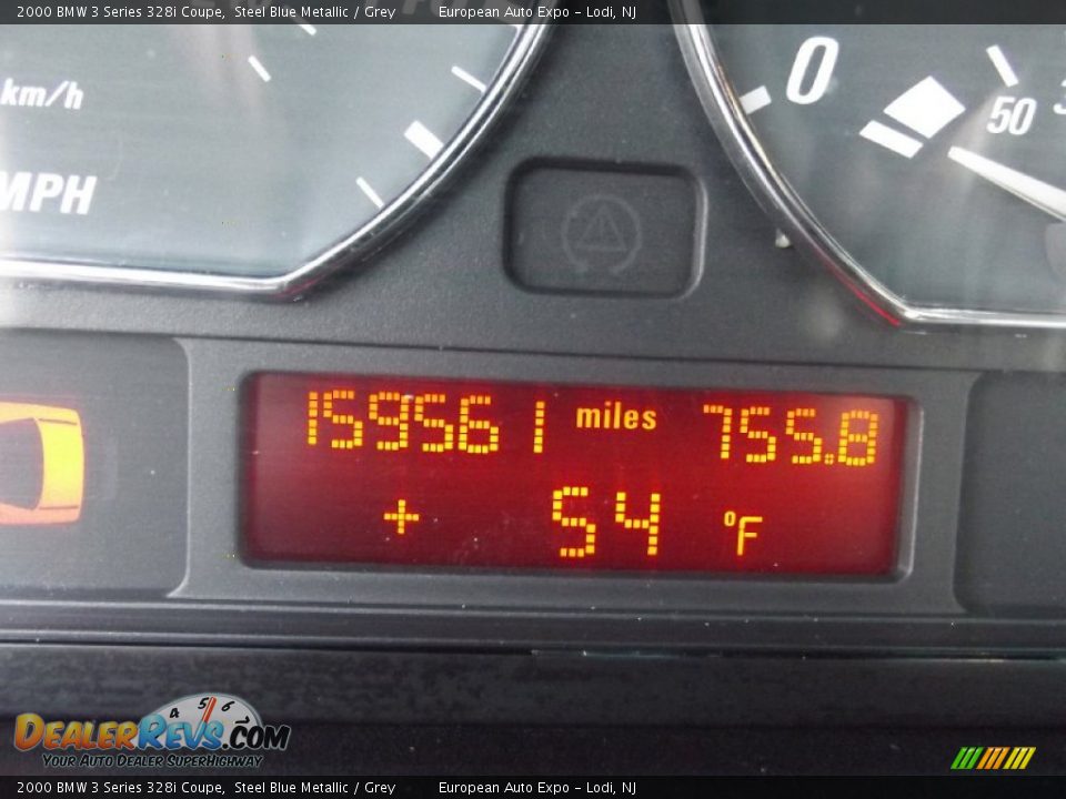 2000 BMW 3 Series 328i Coupe Steel Blue Metallic / Grey Photo #19