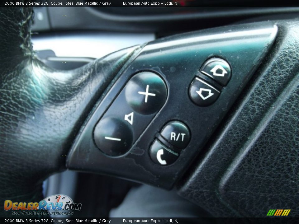 2000 BMW 3 Series 328i Coupe Steel Blue Metallic / Grey Photo #20