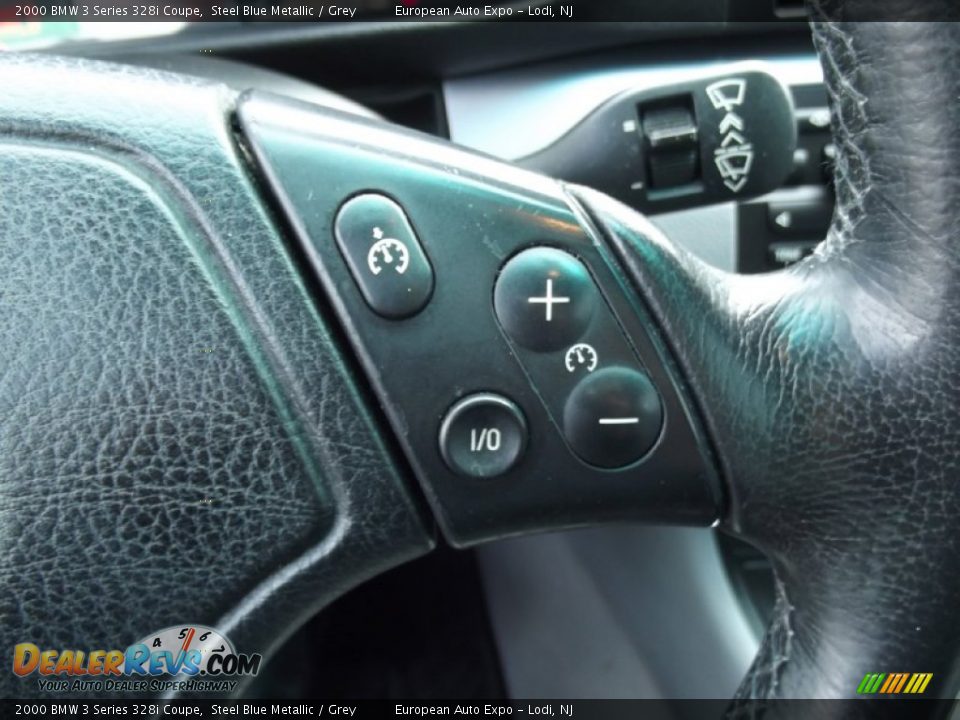 2000 BMW 3 Series 328i Coupe Steel Blue Metallic / Grey Photo #21
