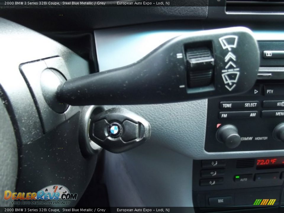 2000 BMW 3 Series 328i Coupe Steel Blue Metallic / Grey Photo #23