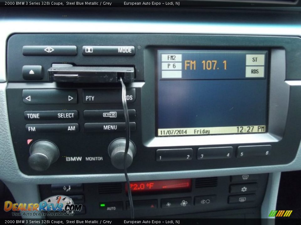 2000 BMW 3 Series 328i Coupe Steel Blue Metallic / Grey Photo #24