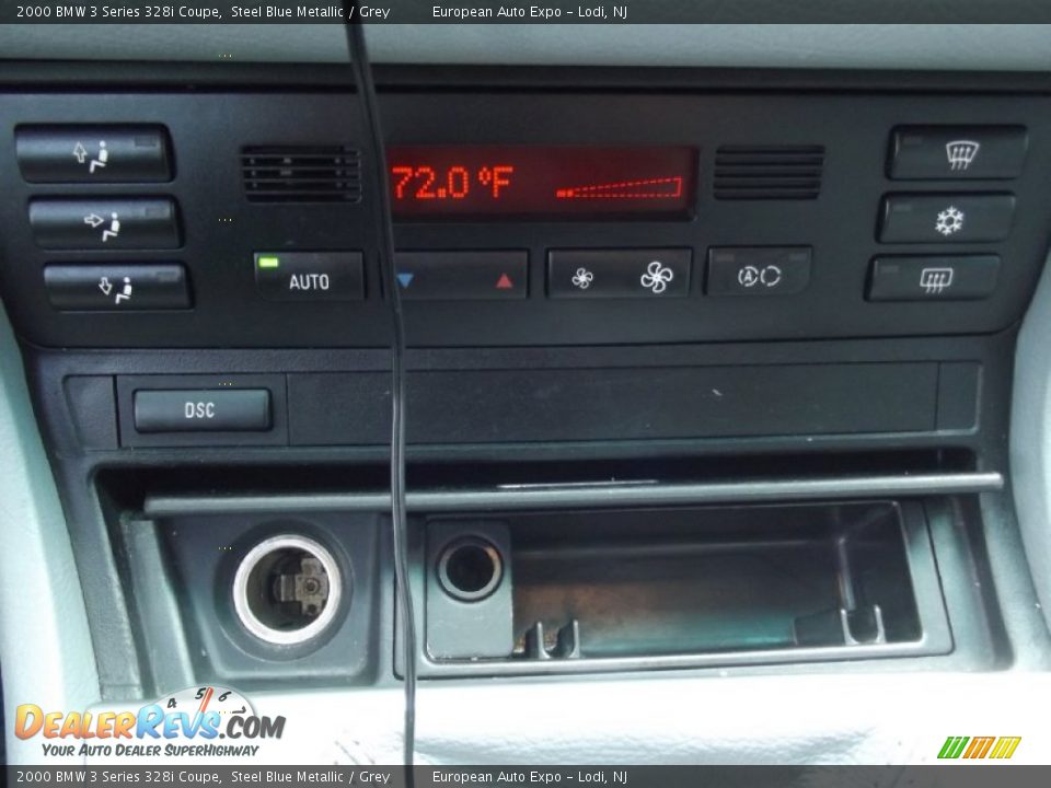 2000 BMW 3 Series 328i Coupe Steel Blue Metallic / Grey Photo #25