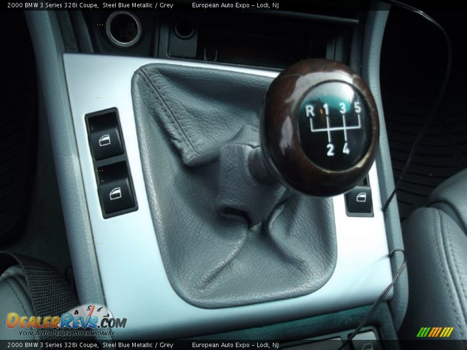 2000 BMW 3 Series 328i Coupe Steel Blue Metallic / Grey Photo #26