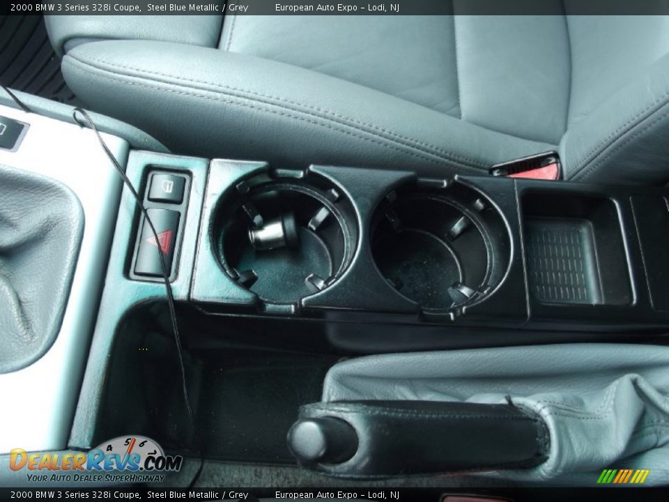 2000 BMW 3 Series 328i Coupe Steel Blue Metallic / Grey Photo #27