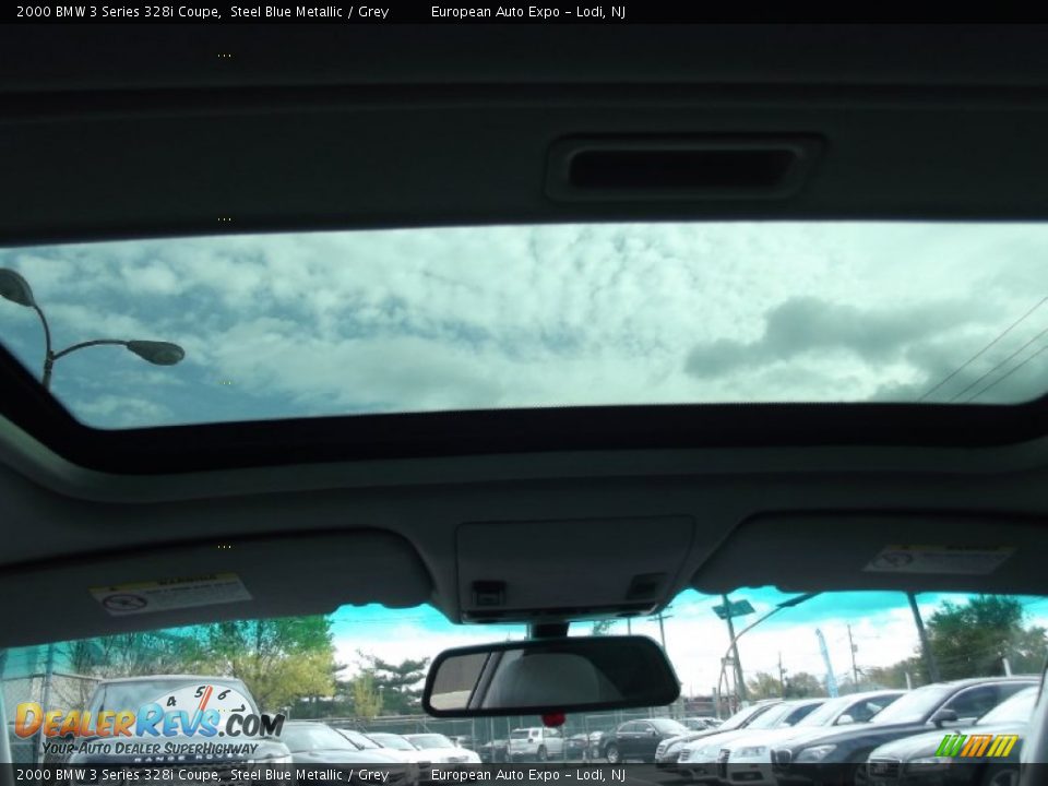 2000 BMW 3 Series 328i Coupe Steel Blue Metallic / Grey Photo #31