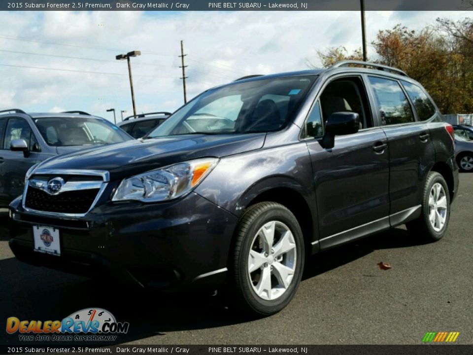 2015 Subaru Forester 2.5i Premium Dark Gray Metallic / Gray Photo #1