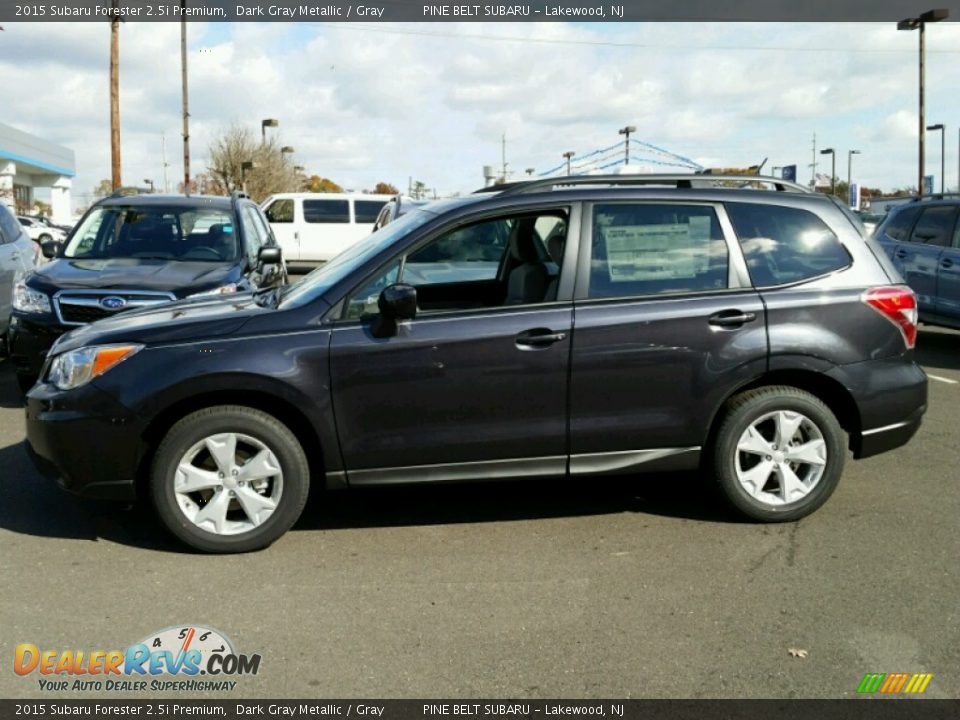 2015 Subaru Forester 2.5i Premium Dark Gray Metallic / Gray Photo #3