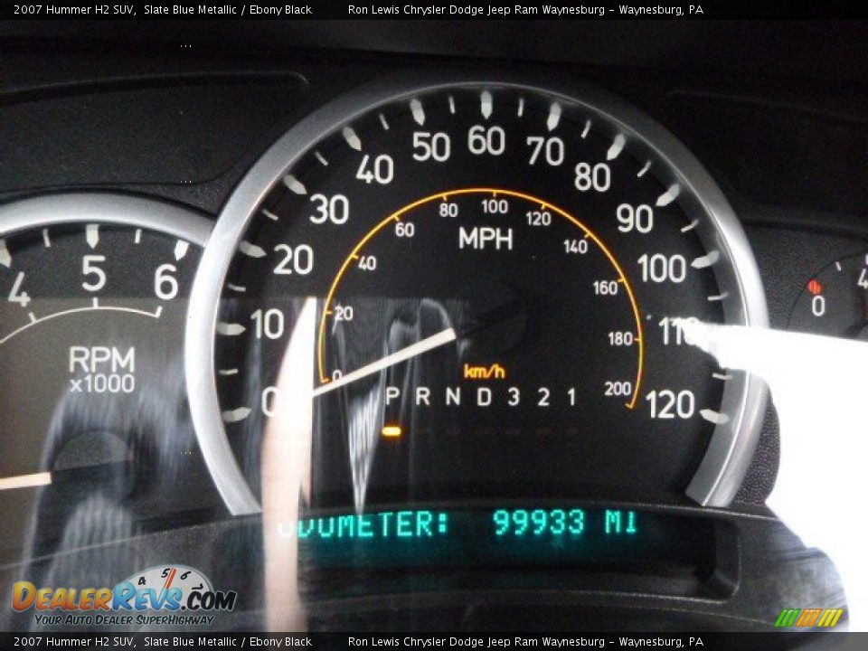 2007 Hummer H2 SUV Slate Blue Metallic / Ebony Black Photo #19