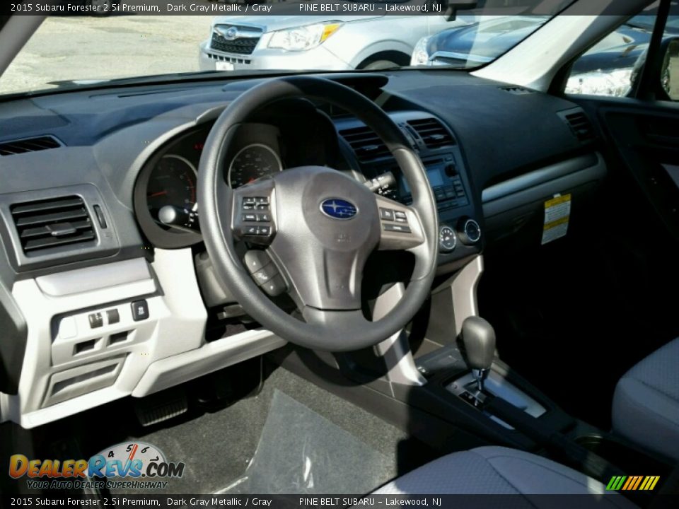 2015 Subaru Forester 2.5i Premium Dark Gray Metallic / Gray Photo #7