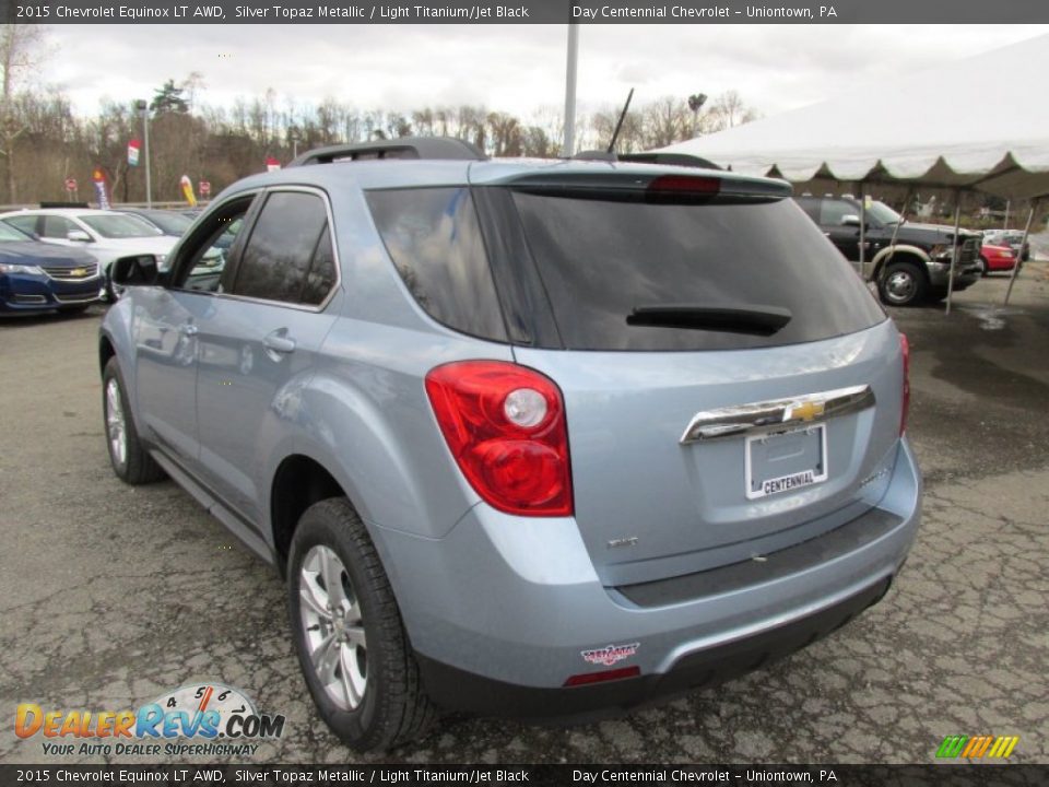 2015 Chevrolet Equinox LT AWD Silver Topaz Metallic / Light Titanium/Jet Black Photo #4