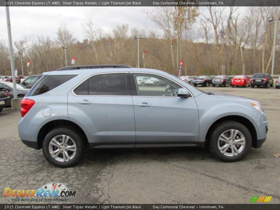 2015 Chevrolet Equinox LT AWD Silver Topaz Metallic / Light Titanium/Jet Black Photo #8