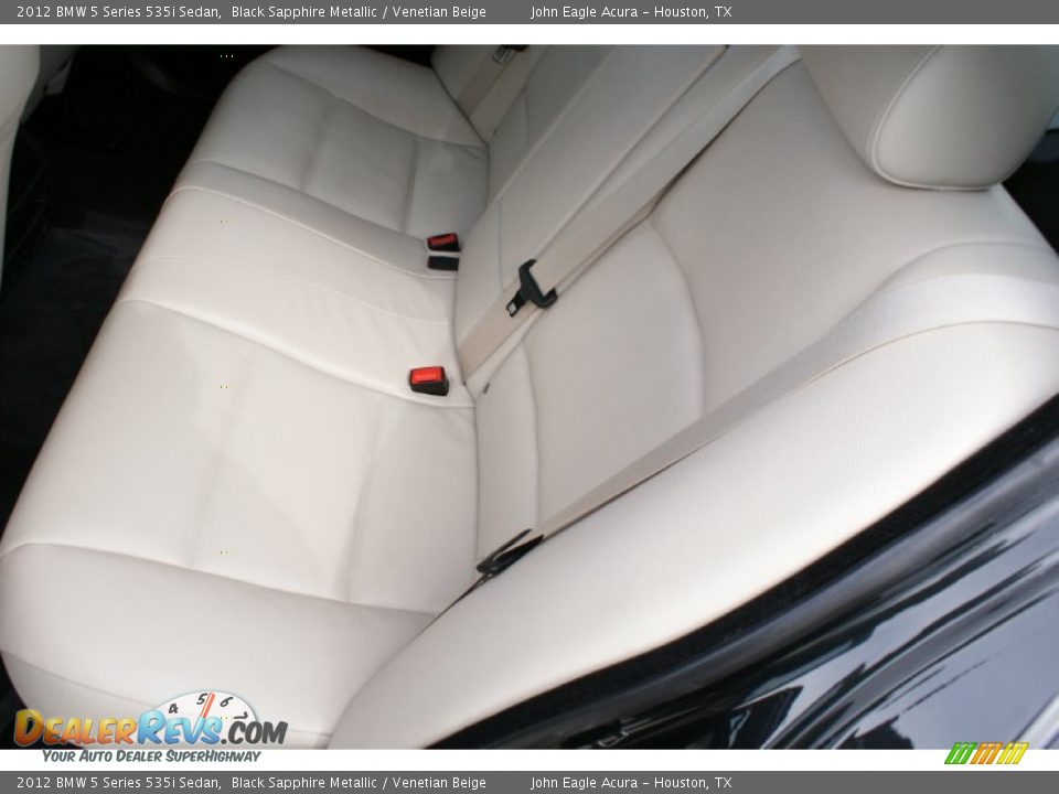 2012 BMW 5 Series 535i Sedan Black Sapphire Metallic / Venetian Beige Photo #16