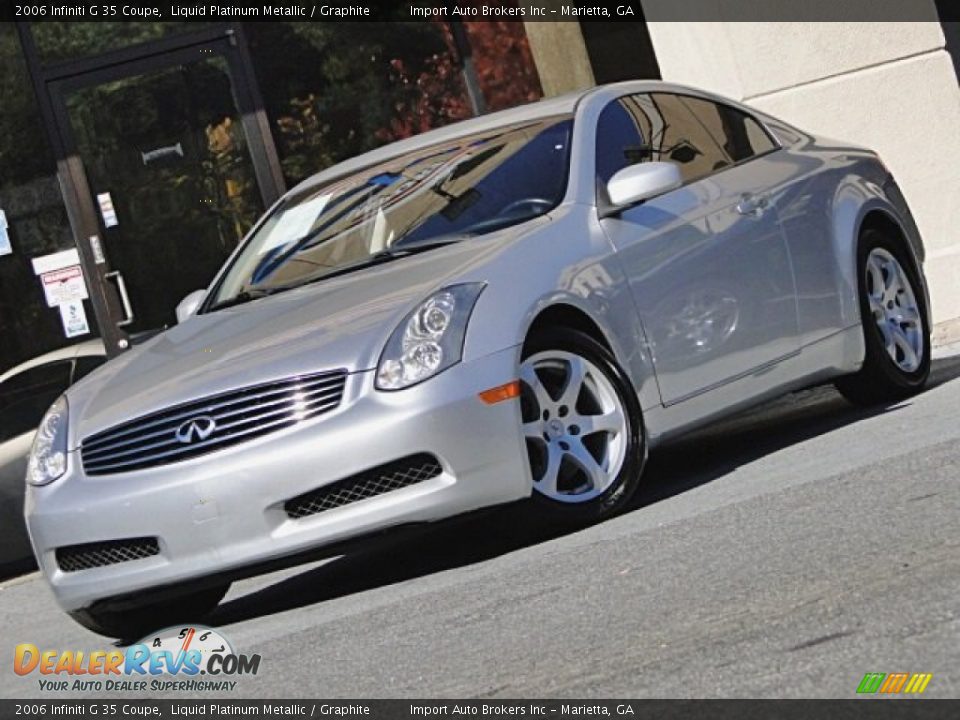 2006 Infiniti G 35 Coupe Liquid Platinum Metallic / Graphite Photo #1