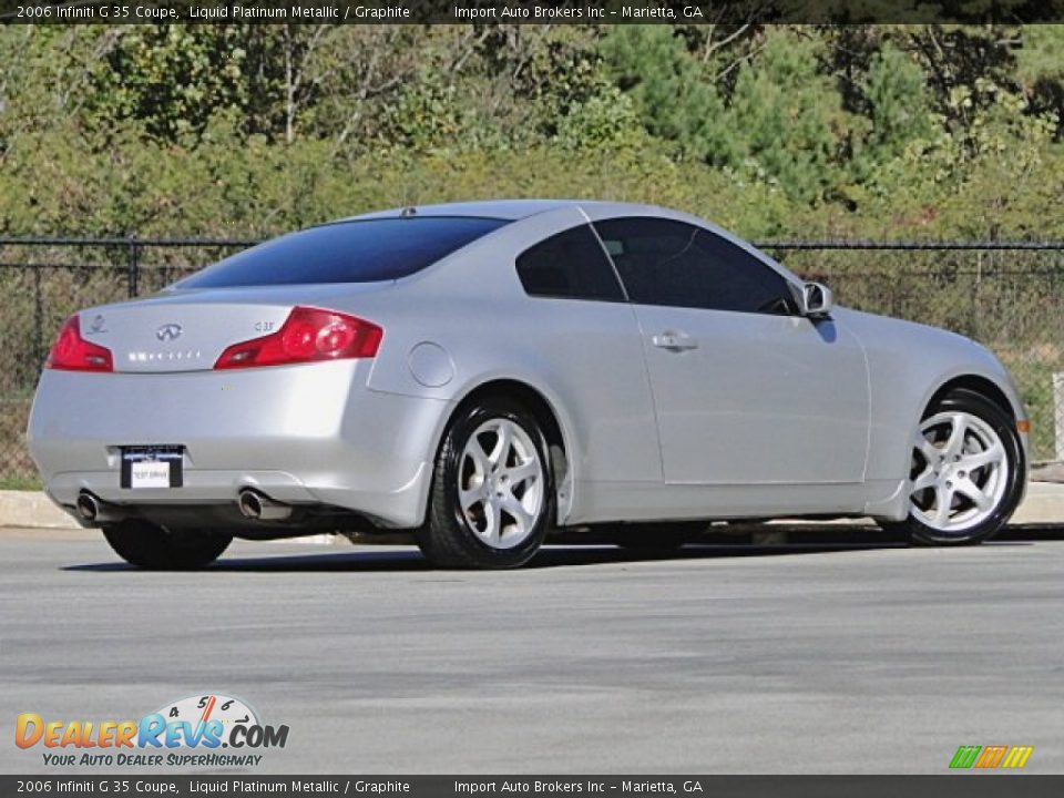 2006 Infiniti G 35 Coupe Liquid Platinum Metallic / Graphite Photo #2