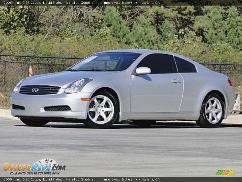2006 Infiniti G 35 Coupe Liquid Platinum Metallic / Graphite Photo #3