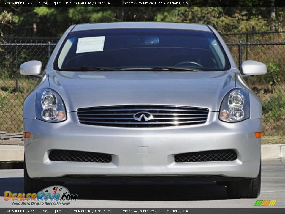 2006 Infiniti G 35 Coupe Liquid Platinum Metallic / Graphite Photo #7