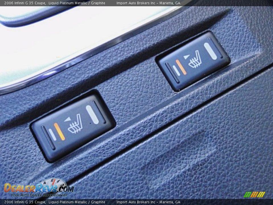 2006 Infiniti G 35 Coupe Liquid Platinum Metallic / Graphite Photo #14