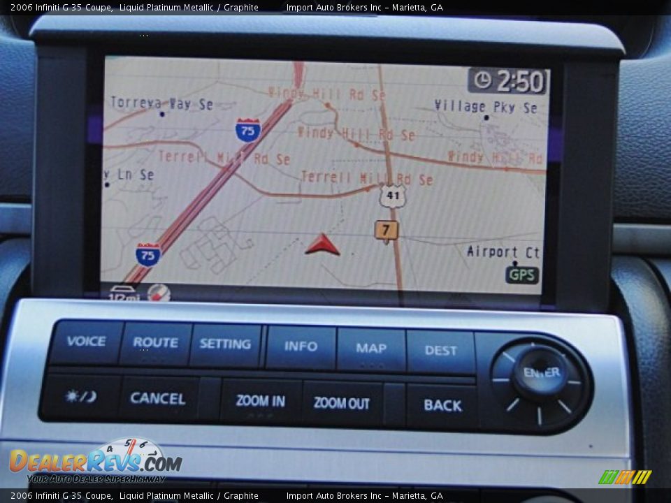 2006 Infiniti G 35 Coupe Liquid Platinum Metallic / Graphite Photo #15