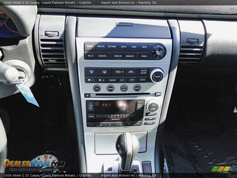 2006 Infiniti G 35 Coupe Liquid Platinum Metallic / Graphite Photo #16