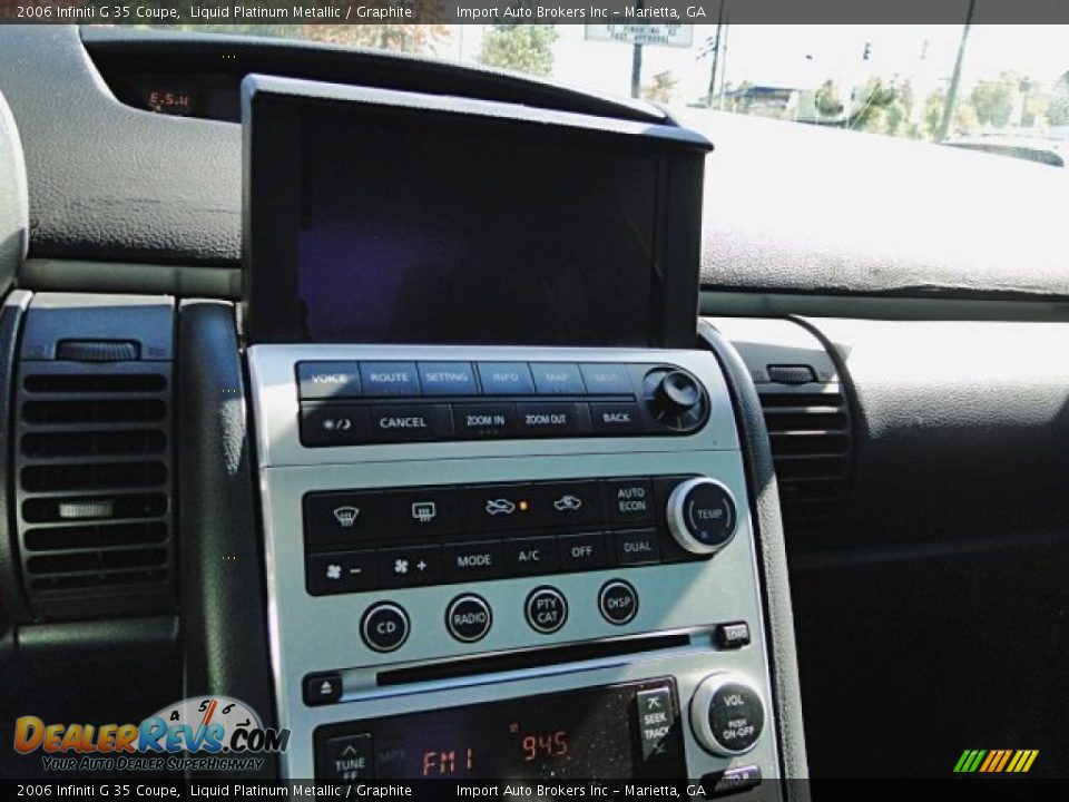 2006 Infiniti G 35 Coupe Liquid Platinum Metallic / Graphite Photo #17