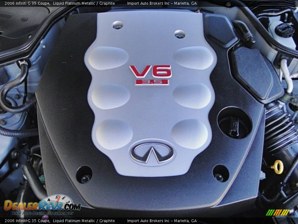 2006 Infiniti G 35 Coupe Liquid Platinum Metallic / Graphite Photo #18