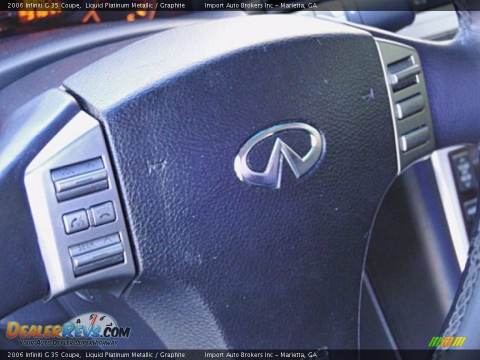 2006 Infiniti G 35 Coupe Liquid Platinum Metallic / Graphite Photo #21
