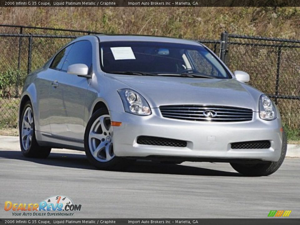 2006 Infiniti G 35 Coupe Liquid Platinum Metallic / Graphite Photo #24