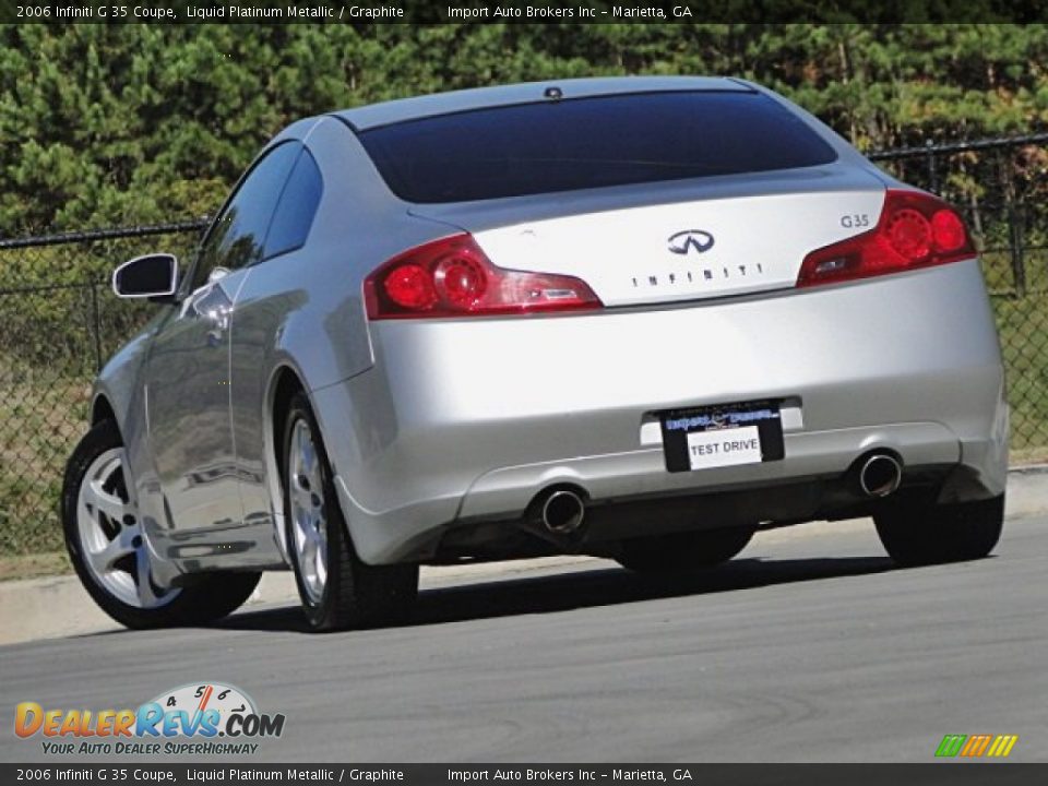 2006 Infiniti G 35 Coupe Liquid Platinum Metallic / Graphite Photo #26