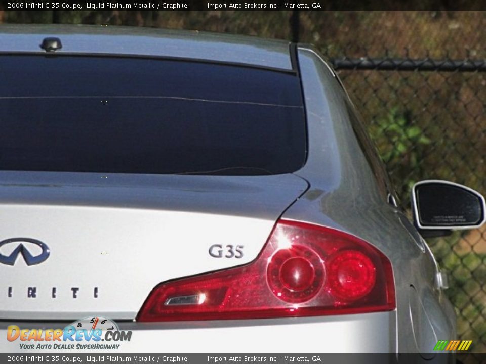 2006 Infiniti G 35 Coupe Liquid Platinum Metallic / Graphite Photo #27