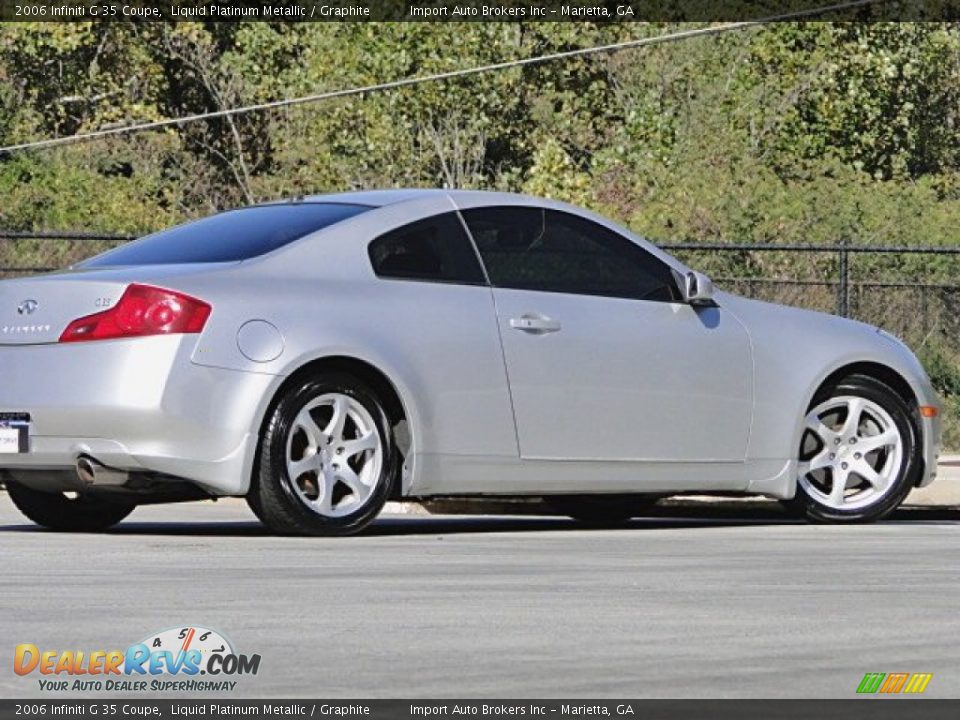 2006 Infiniti G 35 Coupe Liquid Platinum Metallic / Graphite Photo #28