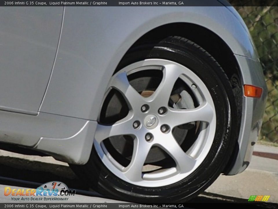 2006 Infiniti G 35 Coupe Liquid Platinum Metallic / Graphite Photo #29