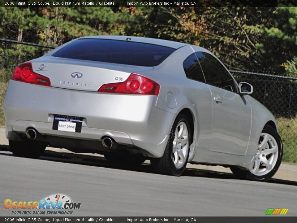 2006 Infiniti G 35 Coupe Liquid Platinum Metallic / Graphite Photo #30