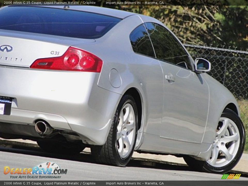 2006 Infiniti G 35 Coupe Liquid Platinum Metallic / Graphite Photo #31
