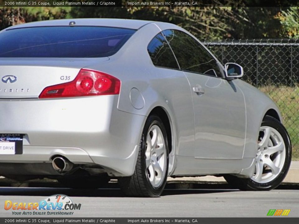 2006 Infiniti G 35 Coupe Liquid Platinum Metallic / Graphite Photo #32