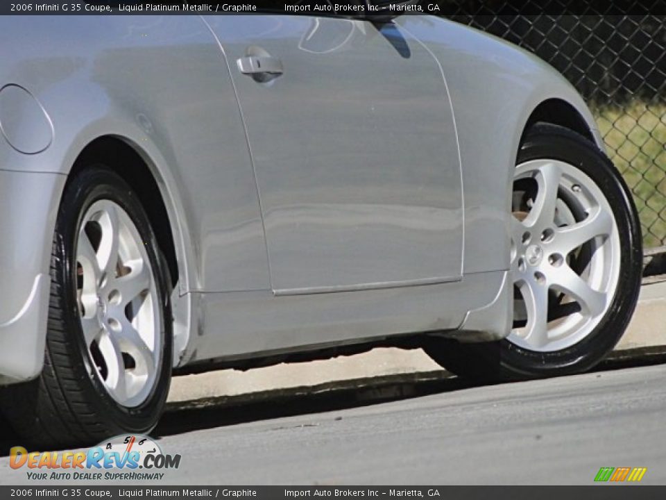 2006 Infiniti G 35 Coupe Liquid Platinum Metallic / Graphite Photo #33