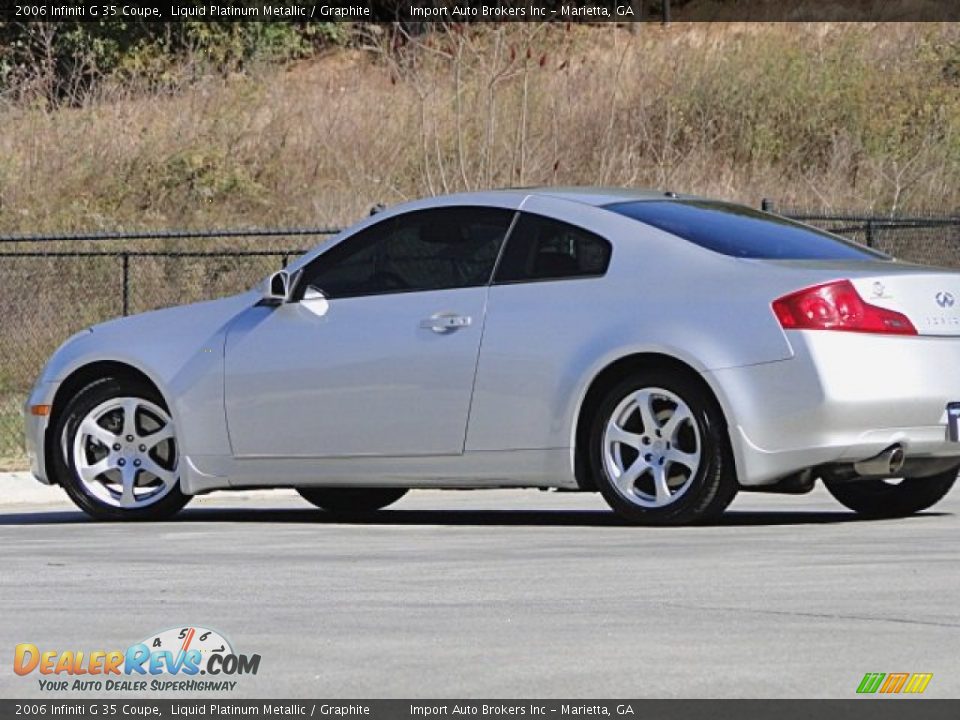 2006 Infiniti G 35 Coupe Liquid Platinum Metallic / Graphite Photo #34