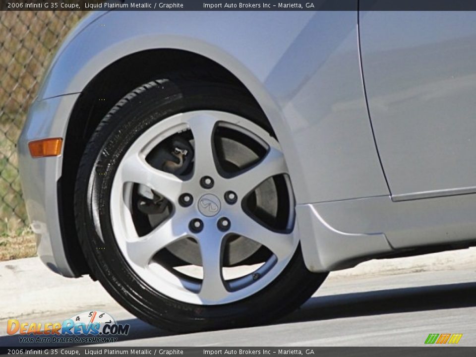 2006 Infiniti G 35 Coupe Liquid Platinum Metallic / Graphite Photo #35