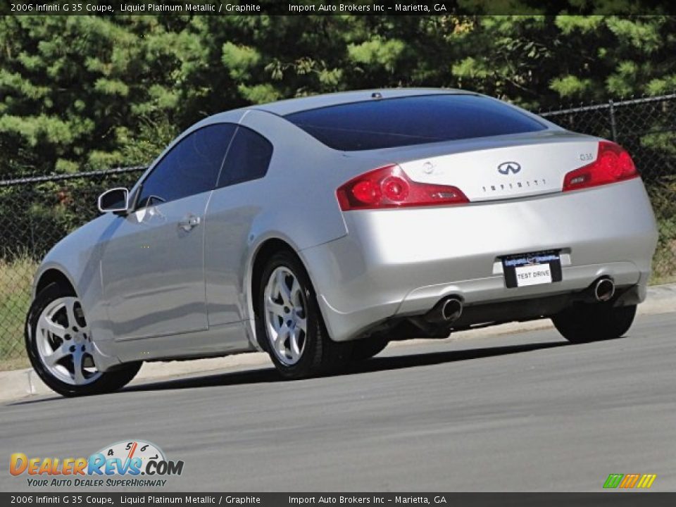 2006 Infiniti G 35 Coupe Liquid Platinum Metallic / Graphite Photo #36