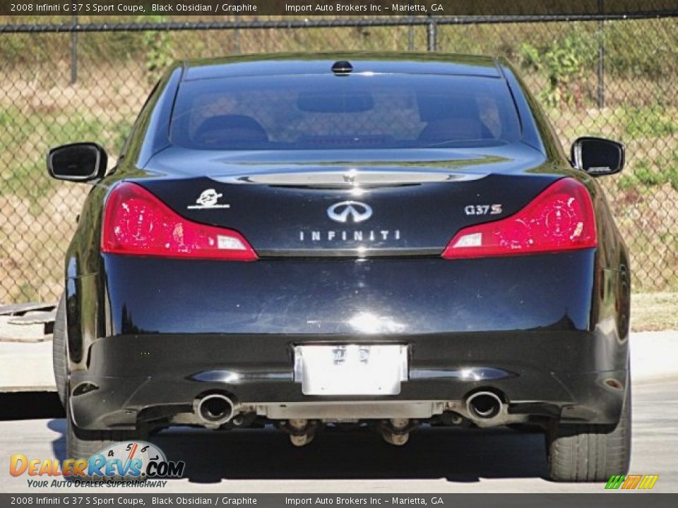 2008 Infiniti G 37 S Sport Coupe Black Obsidian / Graphite Photo #7