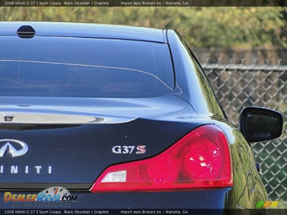 2008 Infiniti G 37 S Sport Coupe Black Obsidian / Graphite Photo #24