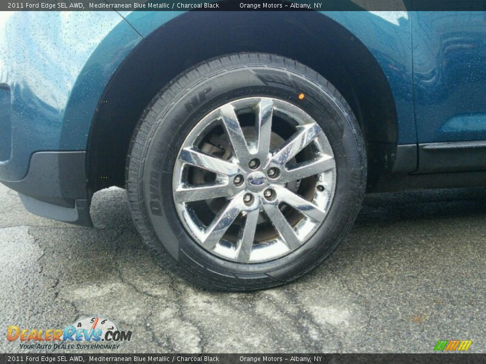 2011 Ford Edge SEL AWD Mediterranean Blue Metallic / Charcoal Black Photo #6