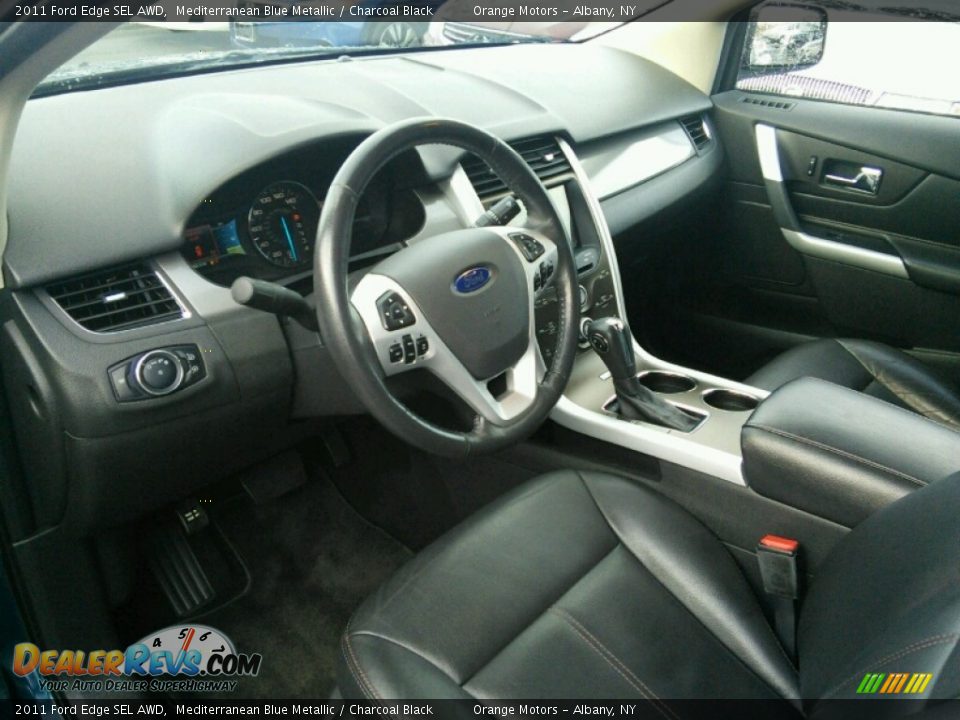2011 Ford Edge SEL AWD Mediterranean Blue Metallic / Charcoal Black Photo #9