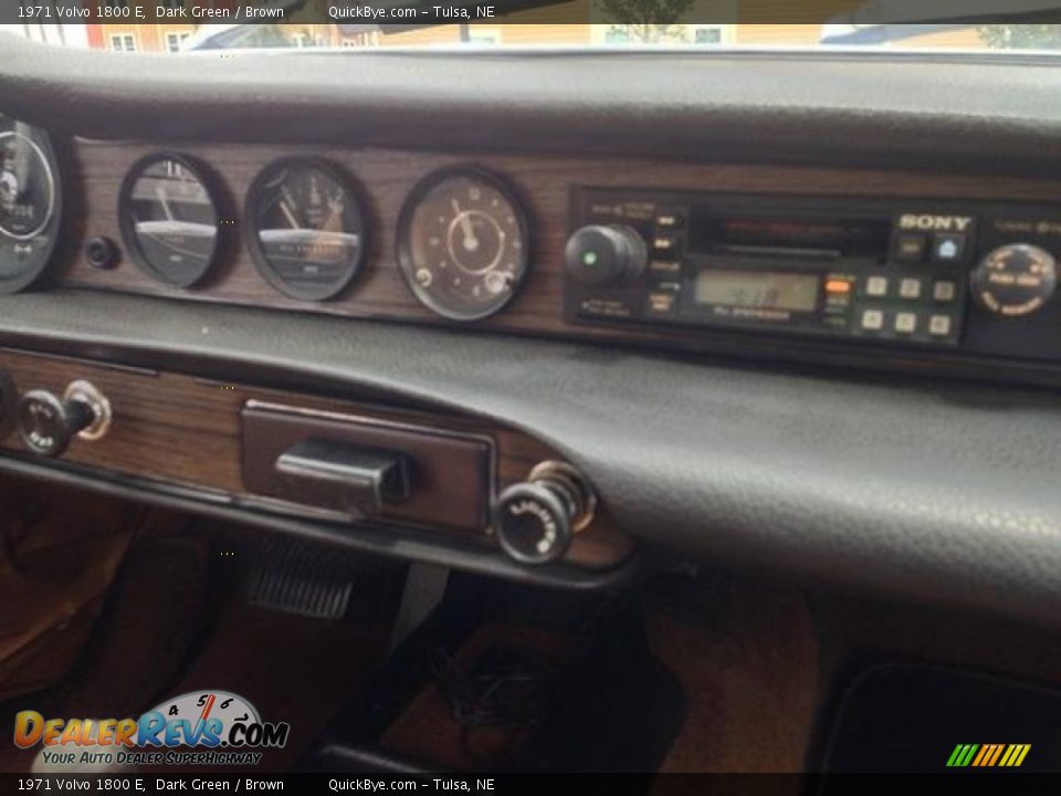 1971 Volvo 1800 E Dark Green / Brown Photo #7