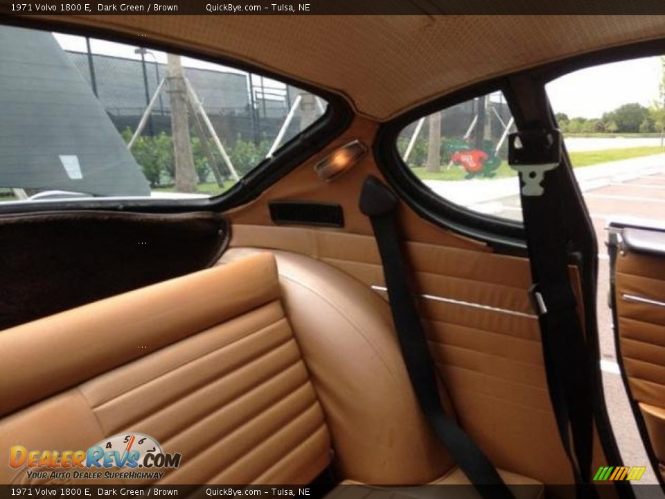 1971 Volvo 1800 E Dark Green / Brown Photo #12