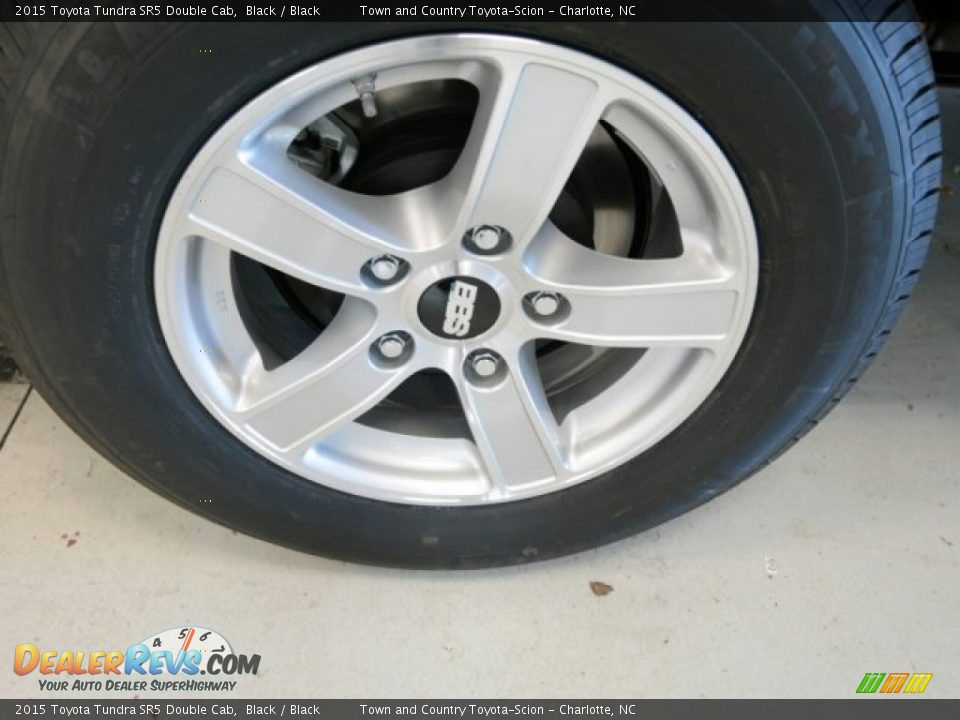 2015 Toyota Tundra SR5 Double Cab Black / Black Photo #2