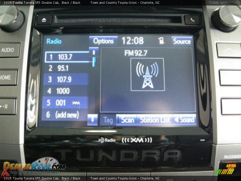 2015 Toyota Tundra SR5 Double Cab Black / Black Photo #16