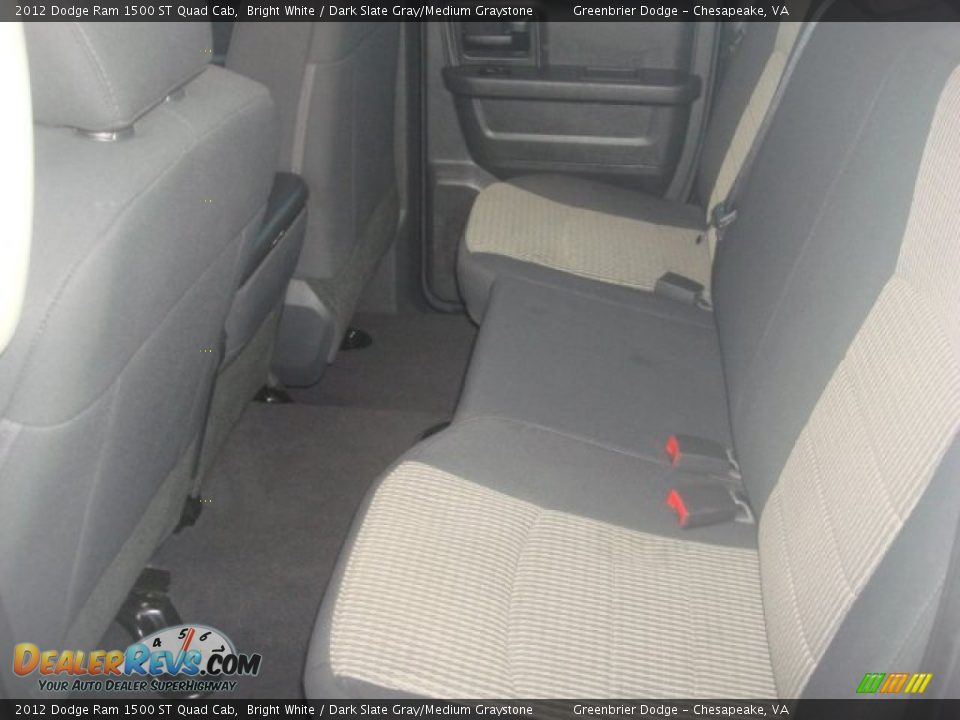 2012 Dodge Ram 1500 ST Quad Cab Bright White / Dark Slate Gray/Medium Graystone Photo #20