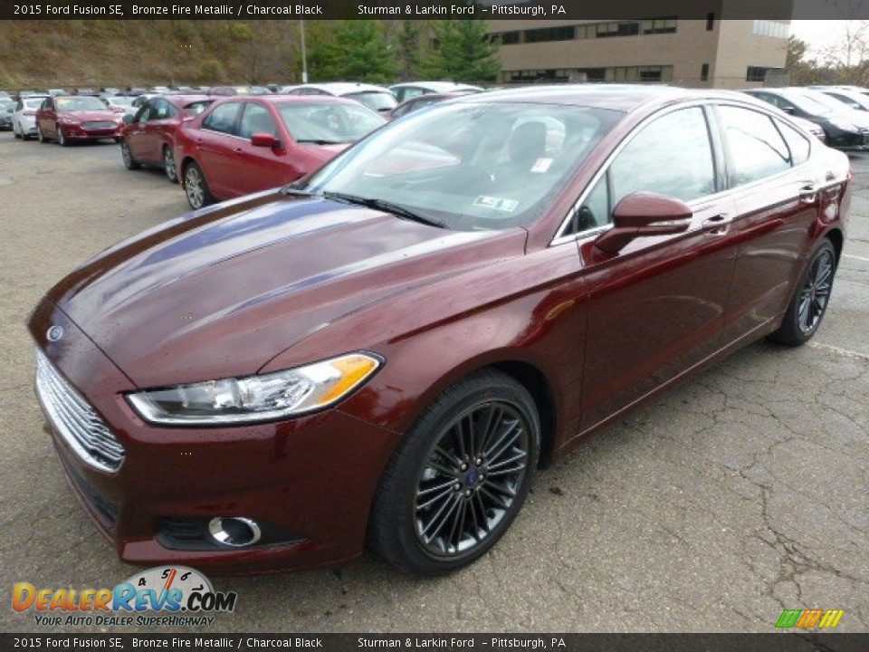 2015 Ford Fusion SE Bronze Fire Metallic / Charcoal Black Photo #5